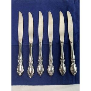 Oneida Community Plantation Pattern Set 6‎ Dinner Knives 9” EUC